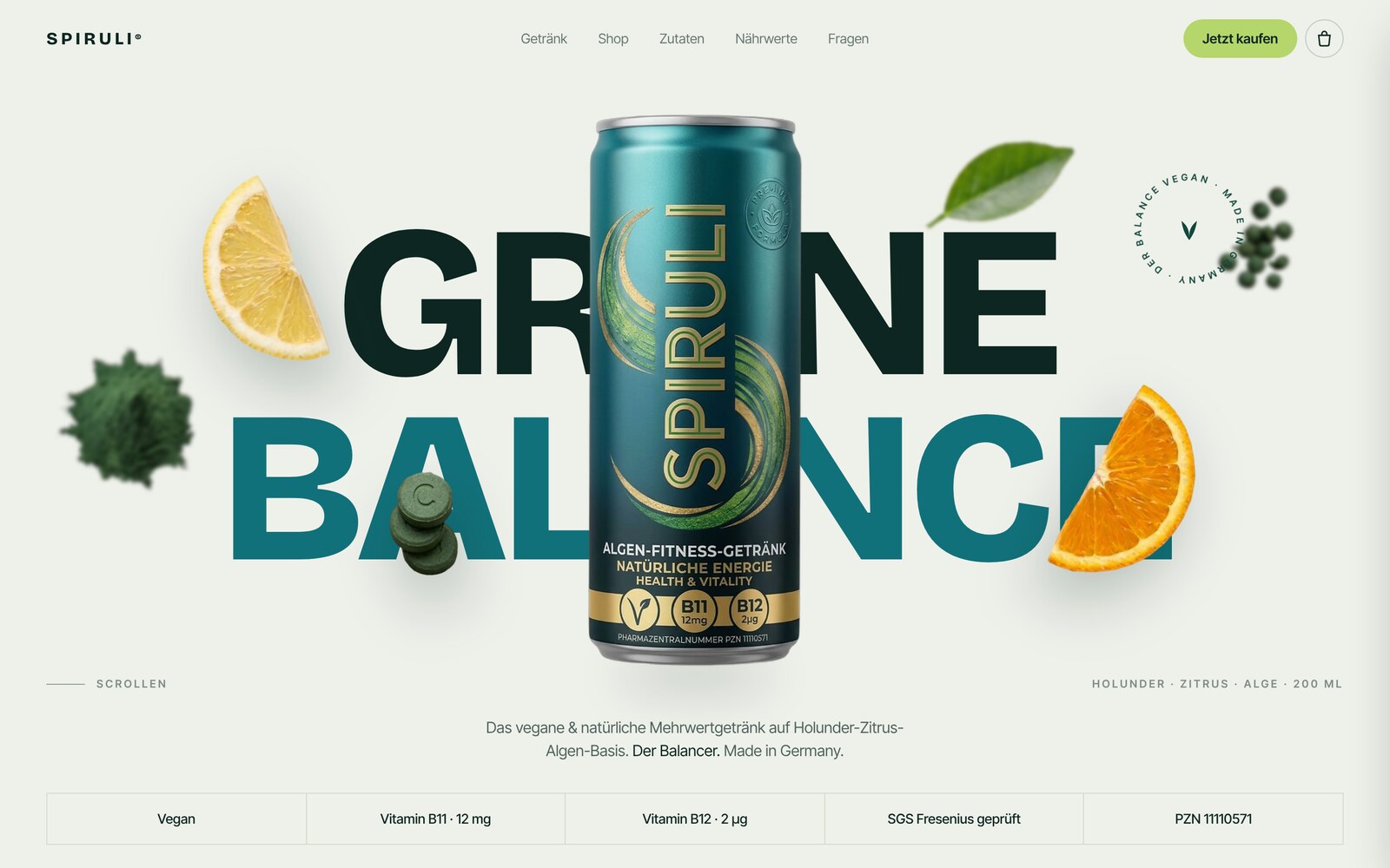 Website von SPIRULI